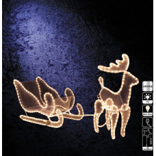 Fééric Lights And Christmas Renifer świąteczny 240 LED, ozdoba świetlna zewnętrzna