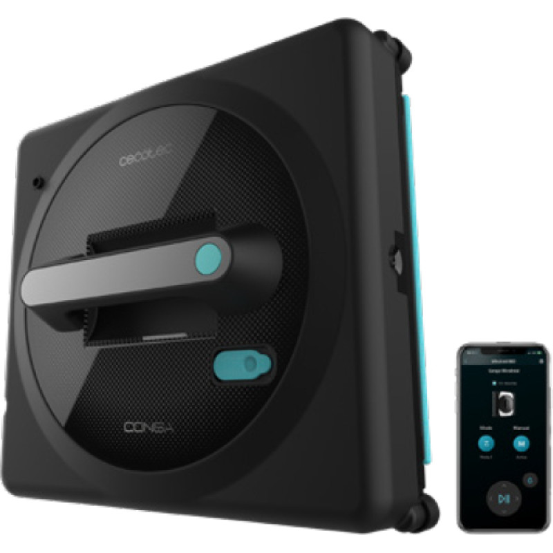 Cecotec Windows Cleaner Robot | Conga Windroid 1490 TwerkingSpray Connected | Corded | Black
