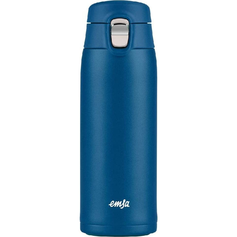 Emsa TRAVEL MUG light thermal mug 0.4 liters (dark blue, flip lid)