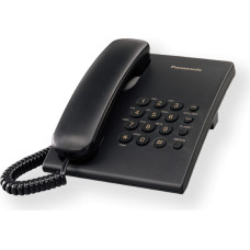 Panasonic | Corded | KX-TS500FXB | Black | 150 x 200 x 96 mm | 475 g