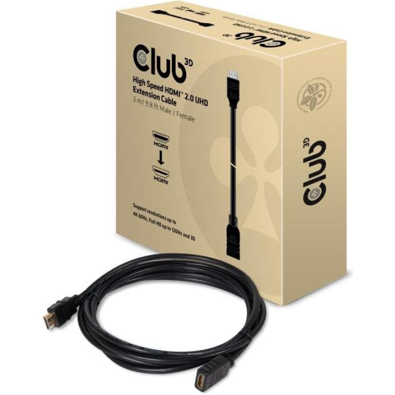 Club3D CABLE HDMI TO HDMI 3M/M/F CAC-1321 CLUB3D
