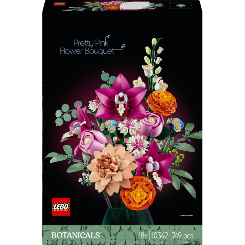 Lego Botanicals Piękny bukiet różowych kwiatów 3 szt. (10342)