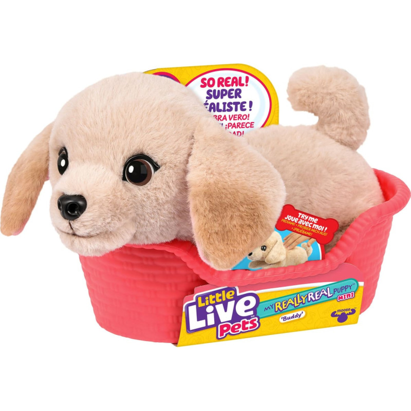 Moose Toys Little Live Pets My Really Real S2 Puppy Mini - Buddy, cuddly toy