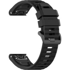 Fixed | Silicone Strap for Garmin QuickFit 26mm | Black