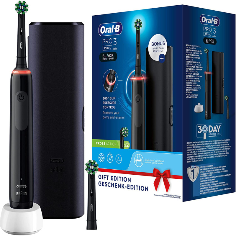 Oral-B Braun Oral-B Pro 3 3500 black Edition, electric toothbrush (black)