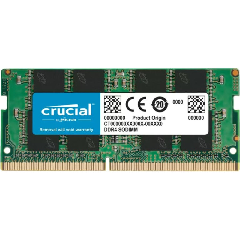 Crucial DDR4 - 8GB - 3200 - CL - 16 Retail, Single, TRAY (CT8G4SFRA32AT)