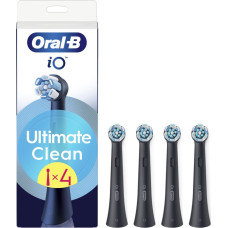 Oral-B | Replaceable toothbrush heads | iO UltimateClean | Heads | For adults | Number of brush heads included 4 | Black