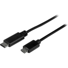 Startech Kabel USB StarTech USB-C - microUSB 0.5 m Czarny (USB2CUB50CM)