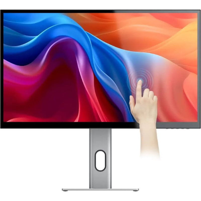 Alogic 27C5KPDT kompiuterio monitorius 68,6 cm (27") 5120 x 2880 pikseliai 5K Ultra HD LED Lietimui jautrus ekranas Daugybė naudotojų Juoda, Sidabras