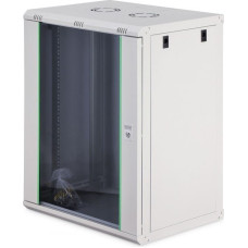 Digit Szafa sieciowa wisząca Dynamic 19 16U rack 600x450, drzwi szyba, szary, niezłożona, 60kg
