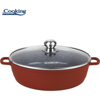 Puodas aliuminio su keramikos danga 11L 40x9.8cm HR-JLG-J40JCR HEINNER