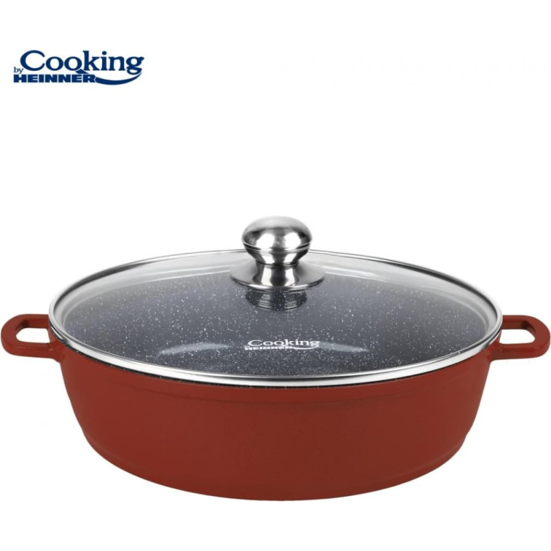 Puodas aliuminio su keramikos danga 11L 40x9.8cm HR-JLG-J40JCR HEINNER