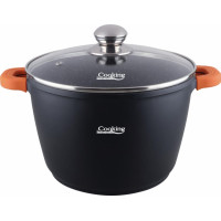 Puodas aliuminio su keramikos danga 6.3L 24x16.5cm HR-SCO-A0624A HEINNER