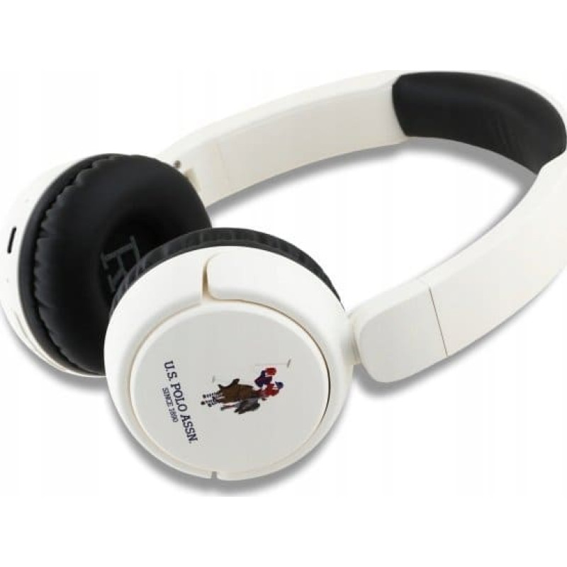 U.s. Polo Assn US Polo słuchawki nauszne Bluetooth      USHPV6PUNH biały/white DH Color Logo
