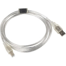Lanberg USB cable Lanberg USB-A - USB-B 1.8 m Transparent (CA-USBA-12CC-0018-TR)