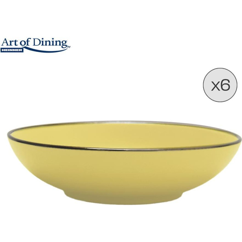 Keraminės gilios lėkštės 6 dalių 20cm MEDEEA HR-WDF-M206 HEINNER