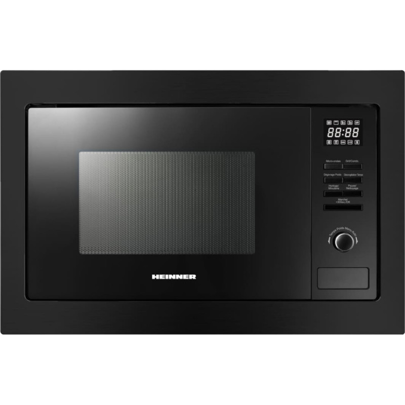 Įmontuojama mikrobangų krosnelė 800W, 20L HMW-MDBI25GDBK HEINNER
