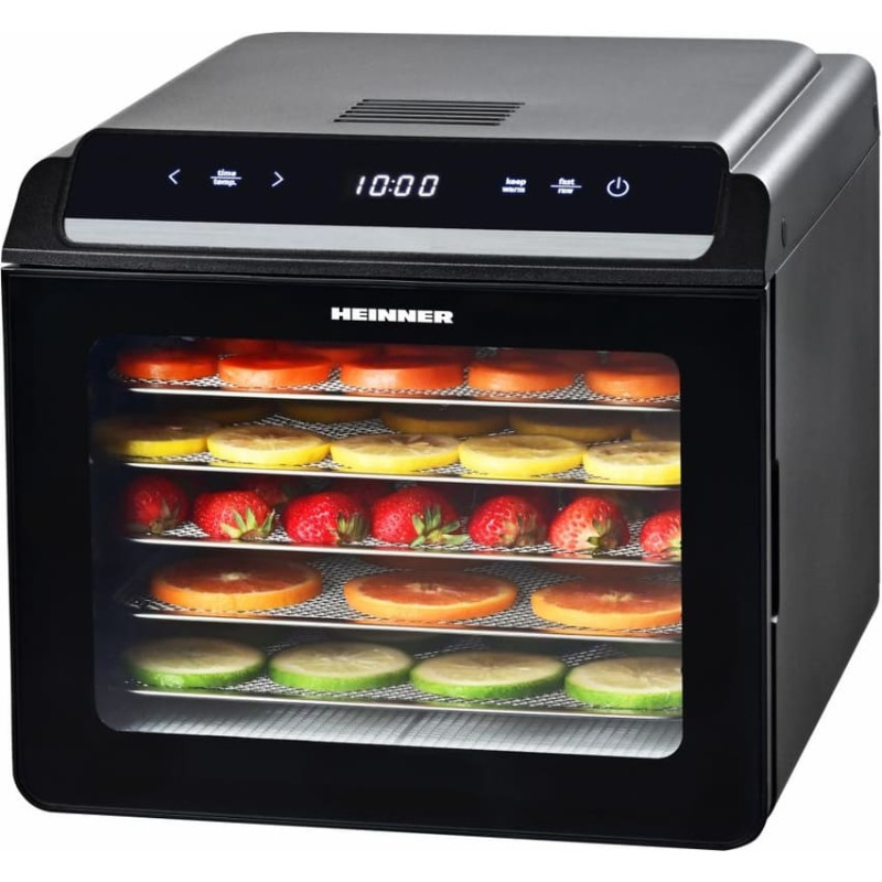 Vaisių ir daržovių džiovintuvas 500-600W HFD-KD600BK HEINNER