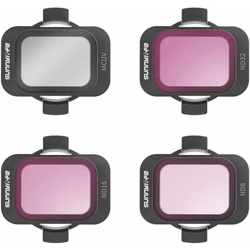 Sunnylife Set of 4 filters Sunnylife MCUV, ND8/16/32 for DJI Avata 2