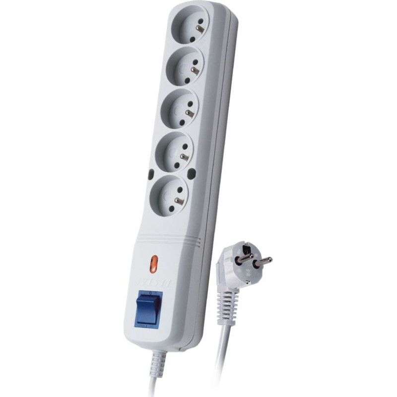 Lestar Power strip Lestar LF-530WA 5+ overvoltage 5 sockets 1.5 m grey