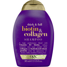 OGX Organix Cosmetix Biotin & Collagen Shampoo szampon z biotyną i kolagenem dodający włosom objętości 385ml