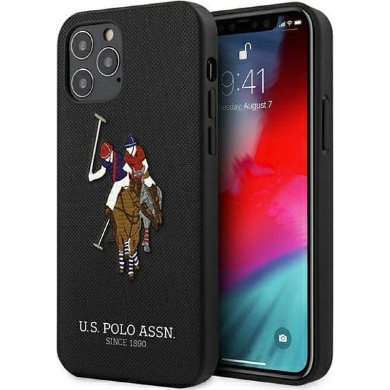 U.s. Polo Assn US Polo USHCP12LPUGFLBK iPhone 12 Pro Max 6.7 black/black Polo Embroidery Collection