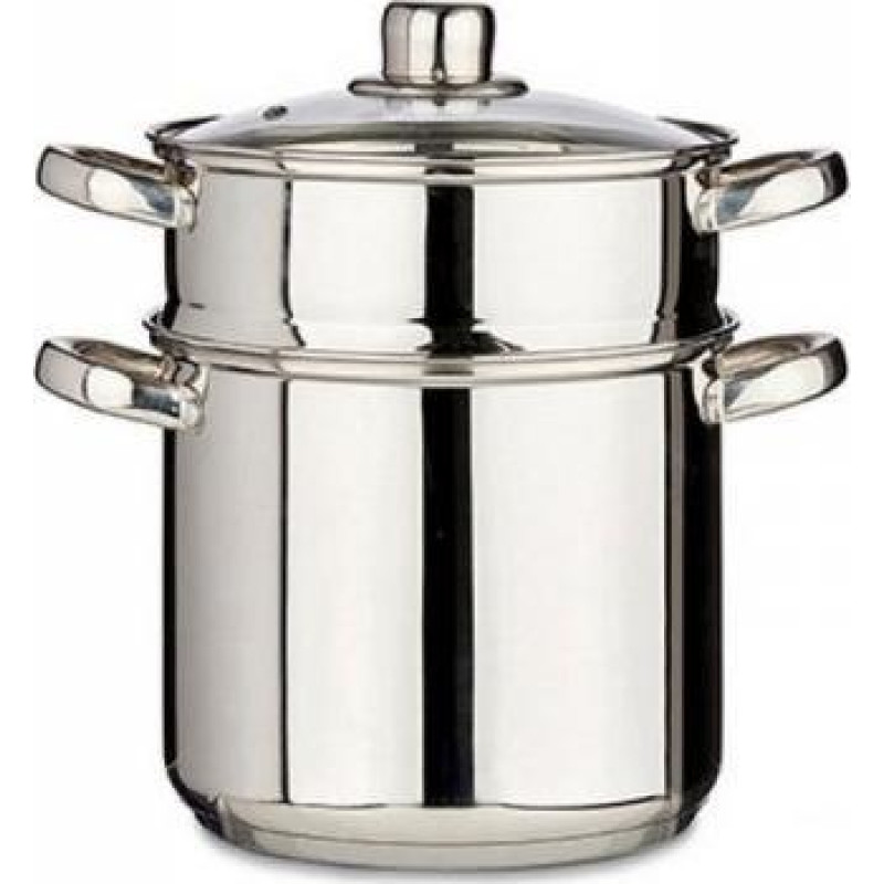Bigbuy Home Naczynie Parowar Szkło Stal (6 L)