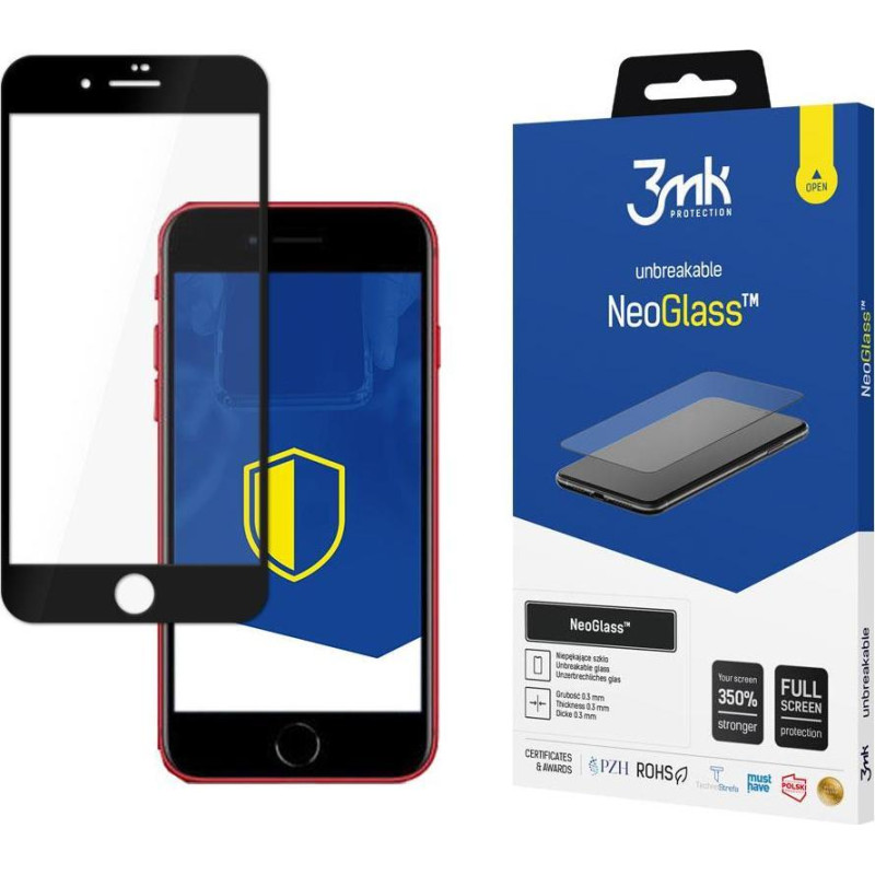 3MK Apple iPhone 7/8/SE 2020/2022 Black - 3mk NeoGlass