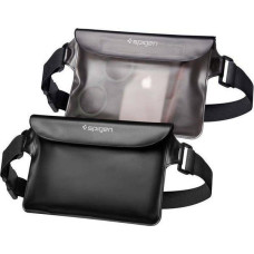 Spigen Spigen Universal Waterproof Waist Bag black/black 2 pc universal hip waterproof sachet AMP04531