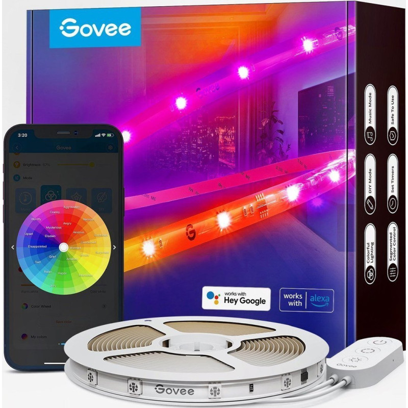 Govee Taśma LED Govee 5m 24V RGB multikolor (H619A3D1                       )