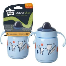 Tommee Tippee 478221 KUBEK SUPERSTAR Z UCHWYTAMI 300ML 6+ NIEBIESKI