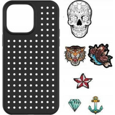 Pinit Zestaw Etui Pinit Dynamic + Tattoo Pin iPhone 14 Pro Max 6.7" czarny/black wzór 3