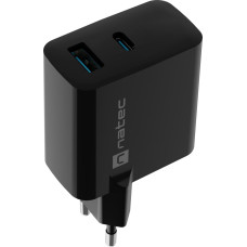 Natec Ribera USB Charger, 1x USB-A, 1x USB-C, 45 W | NUC-2143