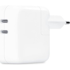 Apple Dual USB-C Power Adapter MW2K3ZM/A, 35 Watt, charger (white, 2x USB-C, without cable)