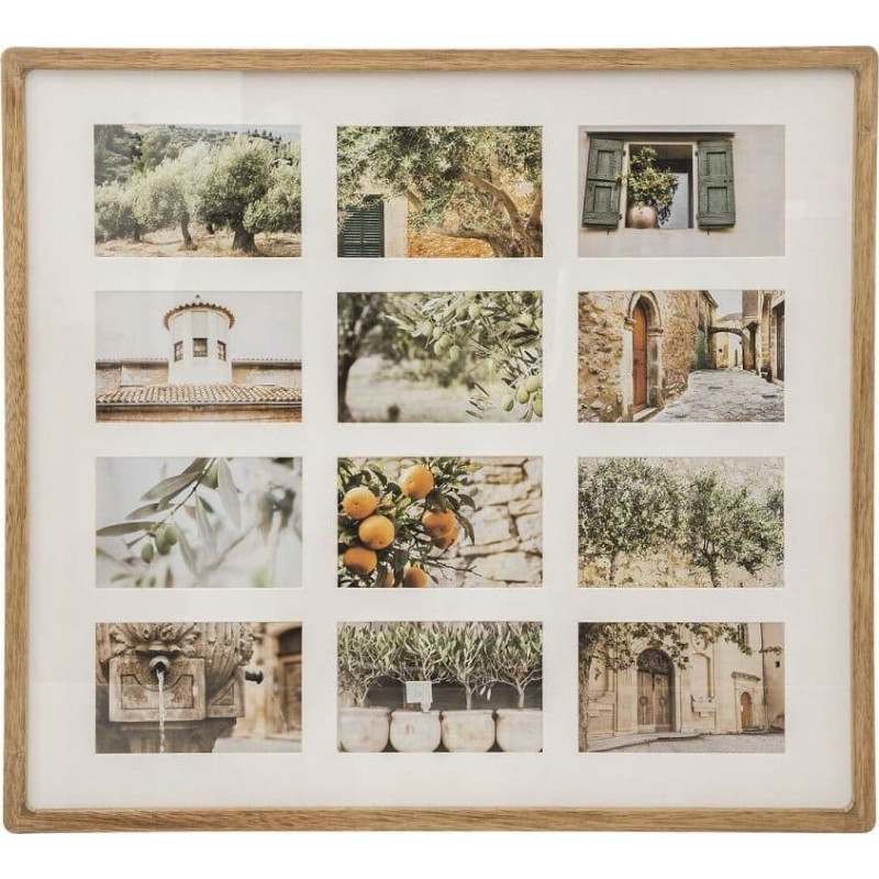 Atmosphera Ramka Atmosphera Multiramka na zdjęcia MILEA, 12 zdjęć, drewniana