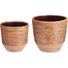 Ibergarden Ceramiczne doniczki DOTS&LINES, 2 sztuki: Ø 20  cm i Ø 25 cm