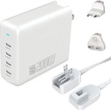 4Smarts Ładowarka 4smarts 4smarts Ladeger&auml;t GaN Flex Pro 200W 4 USB-C, wei&szlig;