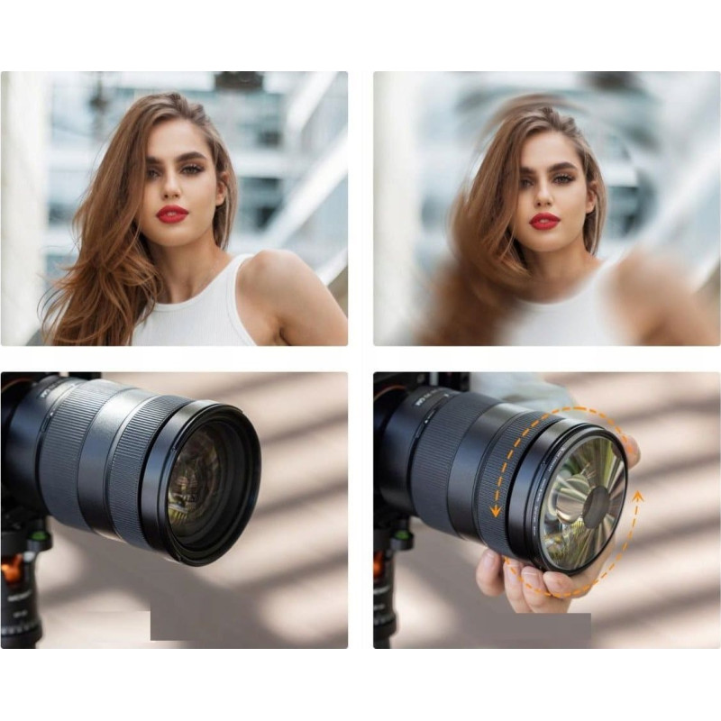 K&F Concept Filtr Kf Filtr Efektowy Halo Spiral Rozmycie Wirowe K&f Concept Nano-b Na 77 Mm 77mm / Kf01.2713