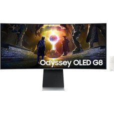 Samsung LS34DG850SUXDU kompiuterio monitorius 86,4 cm (34") 3440 x 1440 pikseliai OLED Sidabras