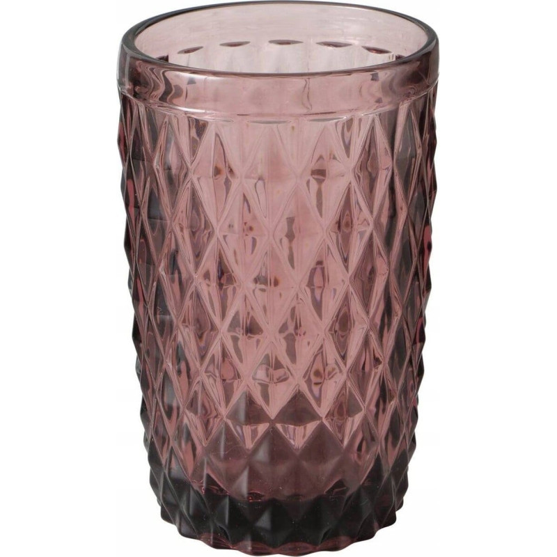 Boltze Szklanka z r&oacute;żowego szkła, AURORA, 300 ml