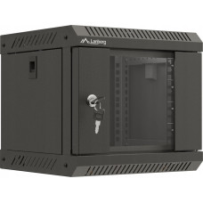 Lanberg SZAFA INSTALACYJNA RACK WISZĄCA 19" 9U 600X450 SZARA DRZWI PERFOROWANE LANBERG (FLAT PACK)