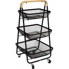 5Five W&oacute;zek kuchenny na k&oacute;łkach MAYAJ 3 kosze