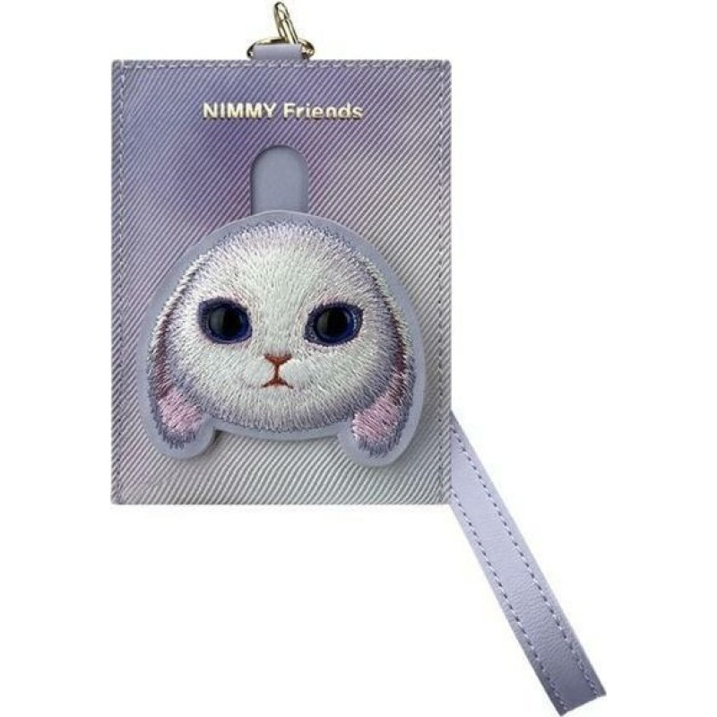 Ilike Nimmy portfel na karty fioletowy/purple Big Eyed Pet 2.0 Rabbit