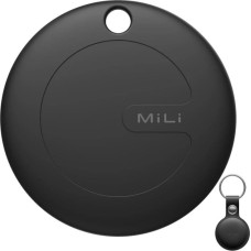 Mili lokalizator GPS czarny + czarne etui w formie breloka MiTag