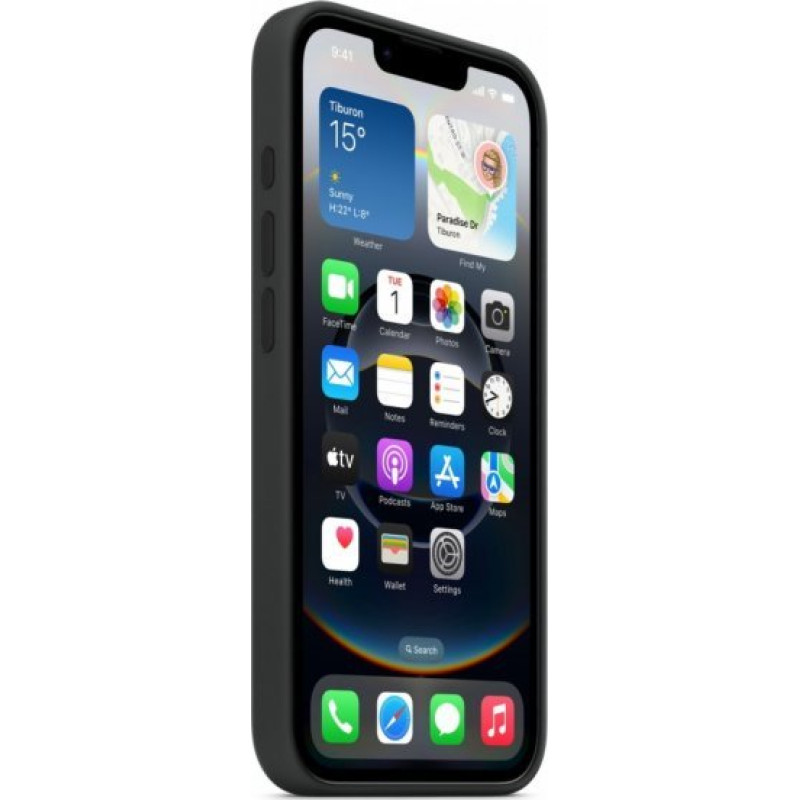 Apple silicone case (black, iPhone 16e)