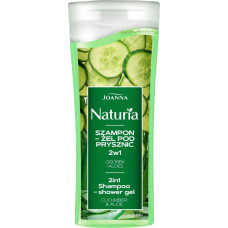 Joanna JOANNA Naturia Szampon-Żel pod prysznic 2w1 - Ogórek i Aloes 100ml