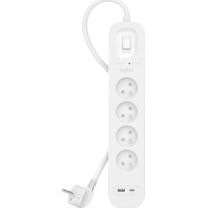 Belkin Power strip Belkin SurgePlus power surge 4 sockets 2 m white (SRB001ca2M)