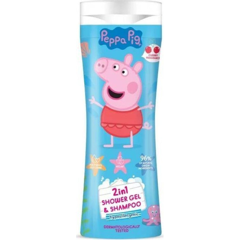 Peppa Pig Żel pod prysznic i szampon 2w1 Wiśnia 300ml