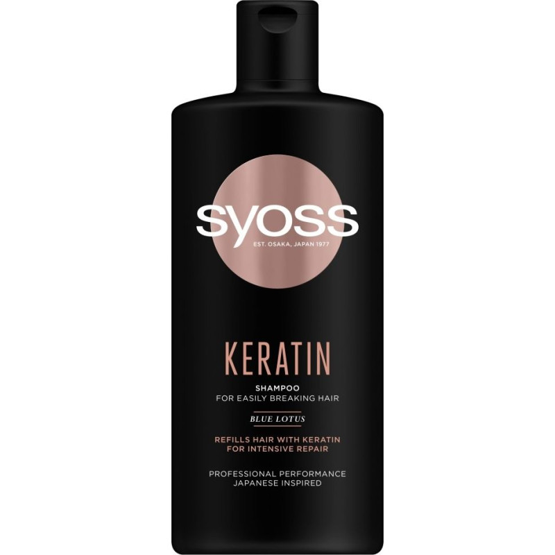 Syoss Keratin Smoothing shampoo for brittle hair