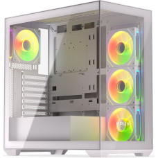 Krux Exo White, Tower case white, Tempered Glass x 2